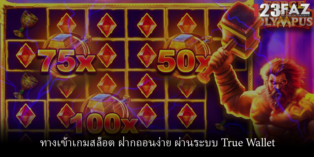 ทางเข้าเกมสล็อต ฝากถอนง่าย ผ่านระบบ True Wallet